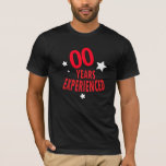 00 Jahre erfahren | Funny Birthday T-Shirt<br><div class="desc">100 Jahre Erfahrung T - Shirt bereit für Sie zu personalisieren. Großartiges Shirt für diesen besonderen Geburtstag! ✔ HINWEIS: ÄNDERN SIE NUR DIE VORLAGEBEREICHE, DIE SIE BENÖTIGEN! 😀 Sie können den Text bei Bedarf entfernen und neu hinzufügen, was immer Sie möchten und welchen Schriftart Sie möchten. 📌 Wenn Sie weitere...</div>