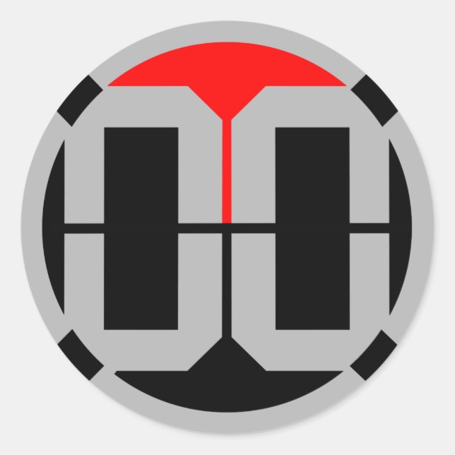 00 LvL 1,5 Zoll Aufkleber (Vorderseite)