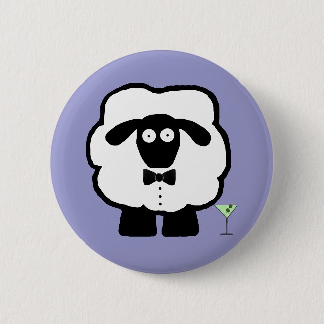 00 Schaf-Knopf Button (Vorderseite)