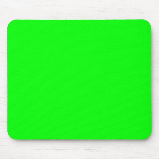 00FF00 Kalkgrün Mousepad (Vorne)
