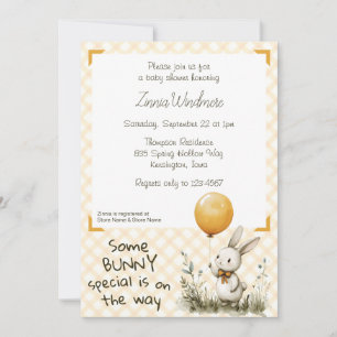010 Bernstein Orange • Some Bunny Special Baby Sho Einladung