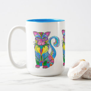 0115 - CAT-Tasse Zweifarbige Tasse