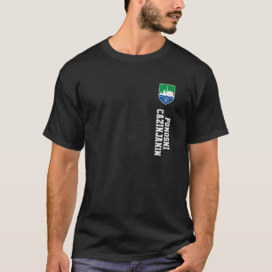 011 Cazin Bosnienflagge Nachname Coat of arm Emble T-Shirt