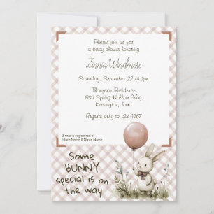 013 Schokolade • Ein besonderer Hase Babyparty Einladung