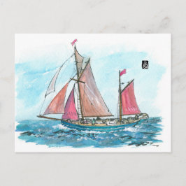 (013) Yukon Sailboats Postkarte