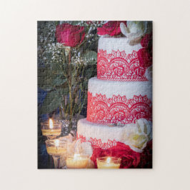 0140-Hochzeitstorte mit Rings, Rose Puzzle