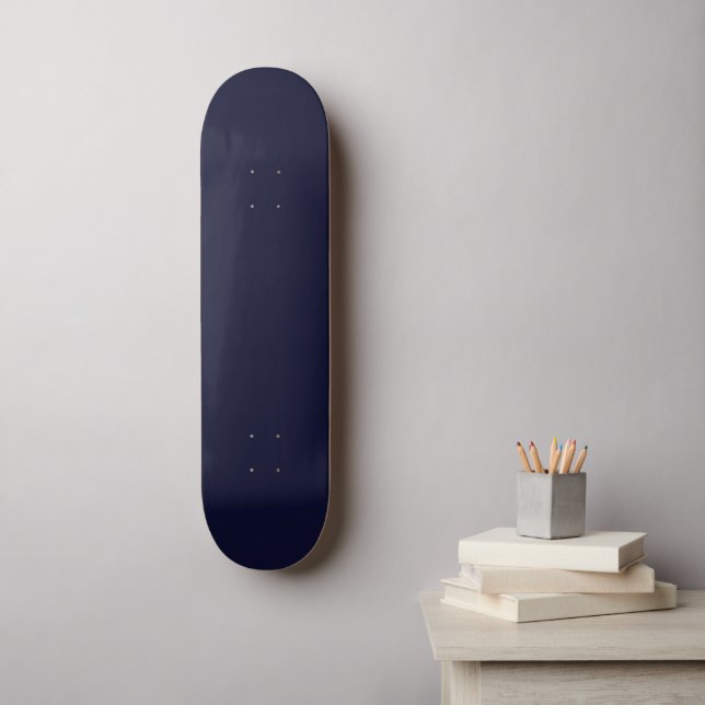 #014 Dark Navy Color Collection Skateboard (Wandkunst)
