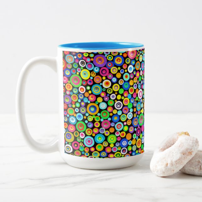 0165 - Deutschland-Tasse Zweifarbige Tasse (Mit Donut)