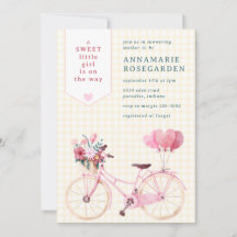 016 Ringelblume Süß Floral Mädchen Fahrrad Baby Sh