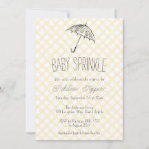 016 Ringelblumen-Gelb Regenschirm1 Gingham-Baby Sp
