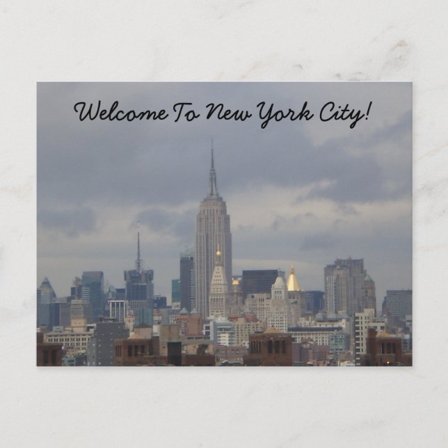 016, Willkommen in New York City! Postkarte (Vorderseite)