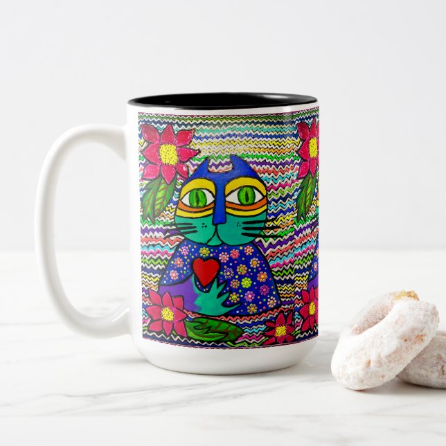 0178 - Kisa the Cat Tasse (Mit Donut)
