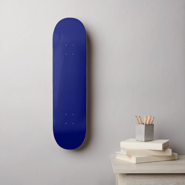 #017 Dark Royal Blue Color Collection Skateboard (Wandkunst)
