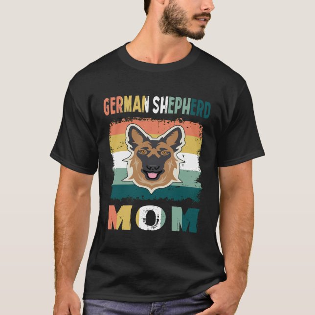 018 German Shepherd Mama T-Shirt (Vorderseite)