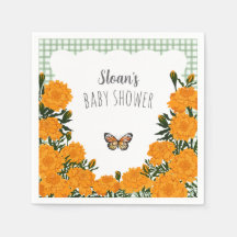 019 Wald-Ringelblumen-Monarch-Gingham-Baby-Shower
