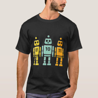 01 10 11 Roboter Binär T-Shirt