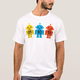 01 10 11 Roboter Binärcode Süßes Tech-Design T-Shirt