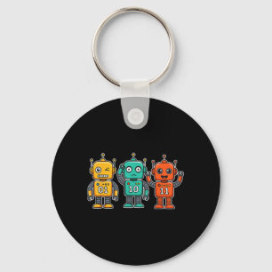 01 10 11 Roboter Lustig für Männer Frauen Kinder Ü Schlüsselanhänger