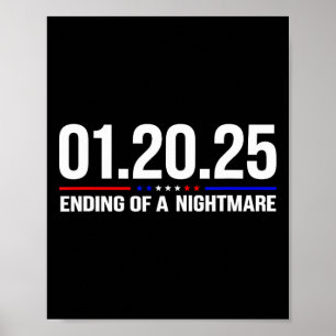 01 20 2025 20. Januar 2025 Ende einer Beängstigend Poster