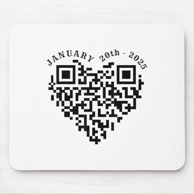 01-20-2025 Funny Trump Dance Troll Qr Scan Preside Mousepad (Vorne)