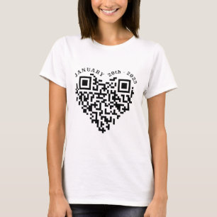 01-20-2025 Funny Trump Dance Troll Qr Scan Preside T-Shirt