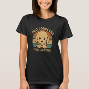 01 Bester Pudel-Vater Aller Zeiten Retro Pudel-Vat T-Shirt
