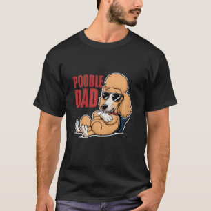 01 Cooler Pudel-Vater mit Sonnenbrille Hundeliebha T-Shirt