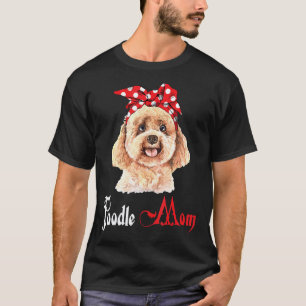 01 Hund Mama Welpe Mutter Pudel T-Shirt