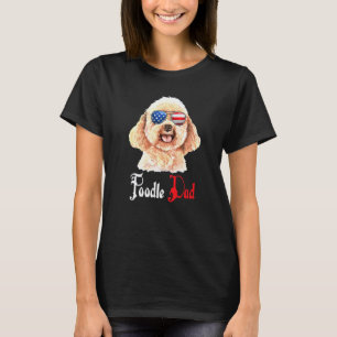 01 Hund Papa Welpe Vater Pudel T-Shirt