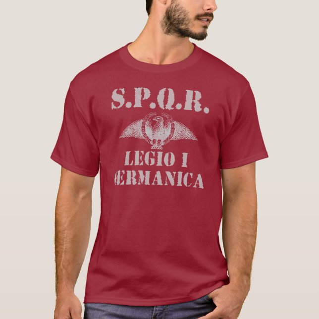 01 Julius Cäsars 1. Germanica Legion - Rom T-Shirt (Vorderseite)