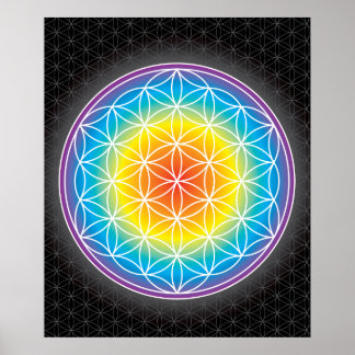 01 LUMINENZ - Blume des Lebens Poster