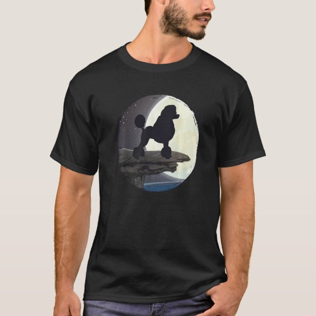 01 Pudel Hund Retro  7 T-Shirt (Vorderseite)