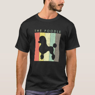 01 Pudel Hund Retro Vintage Stil T-Shirt