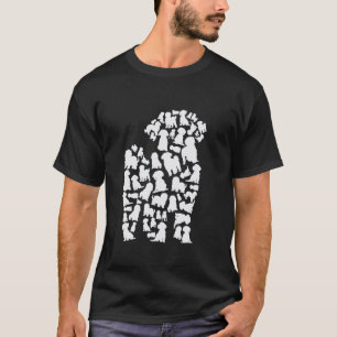 01 Pudel Hundemutter Pudel Vater T-Shirt