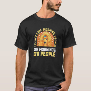 01 Pudel Ich mag keine Morgenmenschen oder Morgen T-Shirt