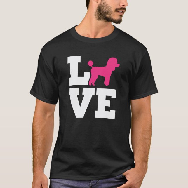 01 Pudel Liebe T-Shirt (Vorderseite)