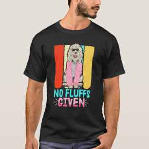 01 Pudel ohne Flusen Hund Person Vintage Retro Poo T-Shirt