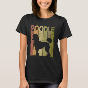 01 Pudel Vintage Pudel Hund Retro Pudel Caniche T-Shirt