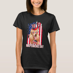 01 Unabhängigkeitstag Pudel Flagge 4. Juli T-Shirt