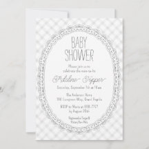 020 Fog Vintage-Spitzenrahmen-Gingham-Baby-Party-E
