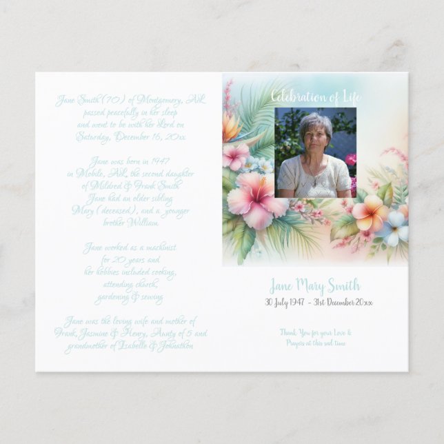 #0211252 Gedenk-Andachts-Programmheft (Vorderseite)