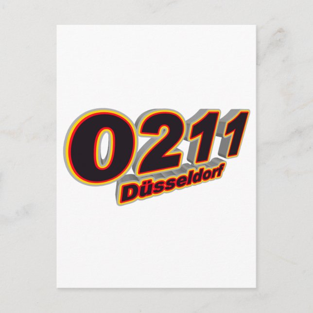 0211 Düsseldorf Postkarte (Vorderseite)