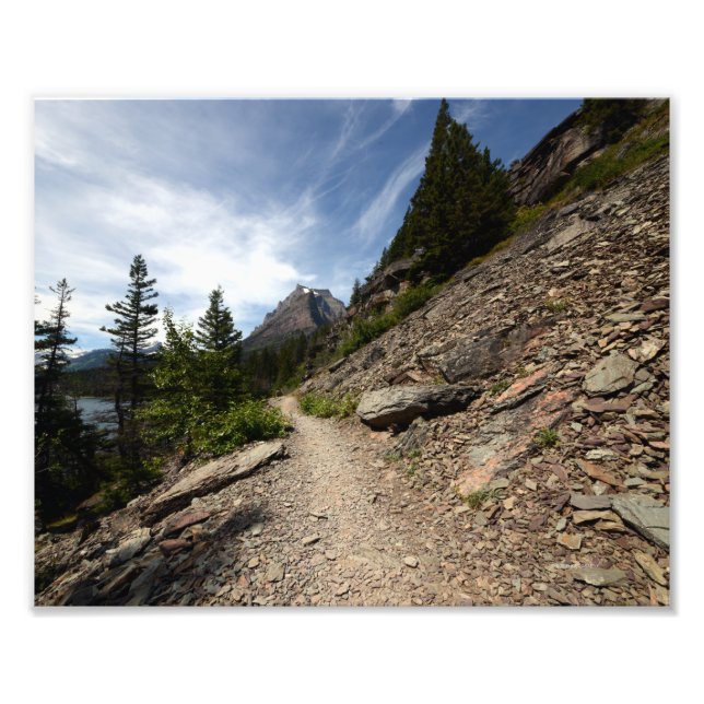 0239 8/12 Two Medicine Lake in Glacier Fotodruck (Vorne)