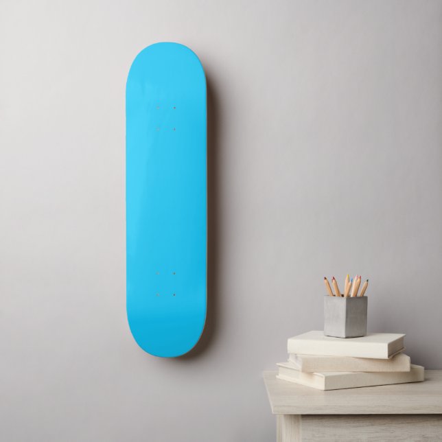 #024 Aqua Blue Color Collection Skateboard (Wandkunst)