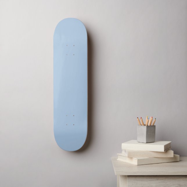 #027 Light Blue Gray Color Collection Skateboard (Wandkunst)