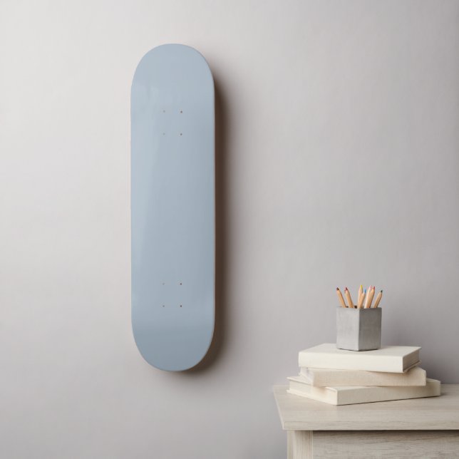#028 Light Gray Blue Color Collection Skateboard (Wandkunst)