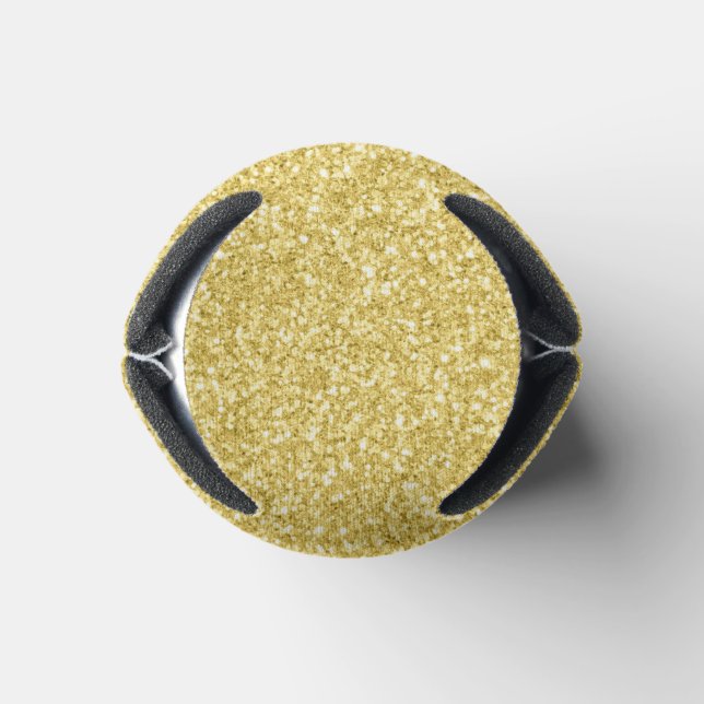 02 Champagner Glitzer Print Glimmer Glitzern Dosenkühler (Unterseite)