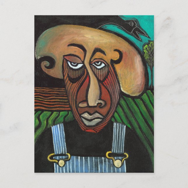 #02 Ich habe die Blues Got Postkarte (Vorderseite)