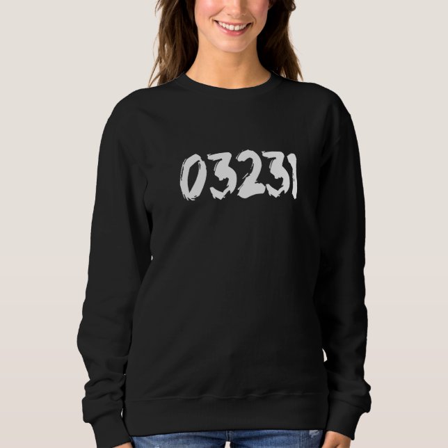 03231 Zipcode East Andover New Hampshire Heimat Sweatshirt (Vorderseite)