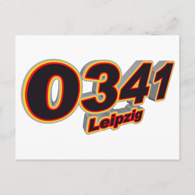 0341 Leipzig Postkarte (Vorderseite)